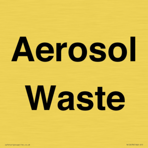 Aerosol Waste